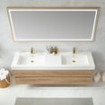 thumbnail image 5 of Palencia 72" Double Sink Wall-Mount Floating Wood Bathroom Vanity With Mirror, 5 of 15