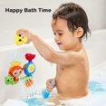 thumbnail image 4 of QUETO Jouets de bain pour les tout-petits âgés de 1 2 à 3 ans fille garçon, Jouets d'eau de baignoire pour nouveau-né Scolaire, jouet interactif multicolore durable pour bébé, belle chenille de sin, 4 of 6