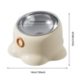 thumbnail image 1 of Bol d'Alimentation pour Chat avec Base Robuste Base Surélevée pour Intérieur et Extérieur Bol Unique en Acier Inoxydable Bols pour Chat Col Surélevé, 1 of 6