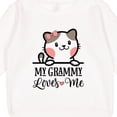 thumbnail image 3 of Inktastic My Grammy Loves Me Girls Granddaughter Kitten Toddler Sweatshirt, 3 of 4