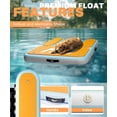 thumbnail image 3 of FLOAYANT Inflatable Dog Water Ramp | 60×40" Oversized Floating Puppy Ladder | Water Docks Up to 230lbs | High Stability & Non-Slip EVA | Floating Dog Pool Ramp for Lake, Pool, Boat, Dock, 3 of 7
