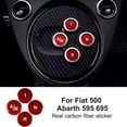 thumbnail image 3 of For Fiat 500 Abarth 595 695 Car Gear Shift Button Cover Decorative Sticker a a, 3 of 8