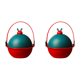 thumbnail image 1 of Cubos de dulces navideños con asa, cubos de golosinas, decoración navideña (alce de bola), 1 of 2