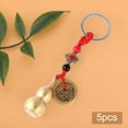 thumbnail image 3 of Colgan calabaza de latón Feng Shui para colgantes de coche ideales, decoración de mitorio, trae , seguridad, Cuerda Baoblaze Llavero de latón antiguo, 3 of 5