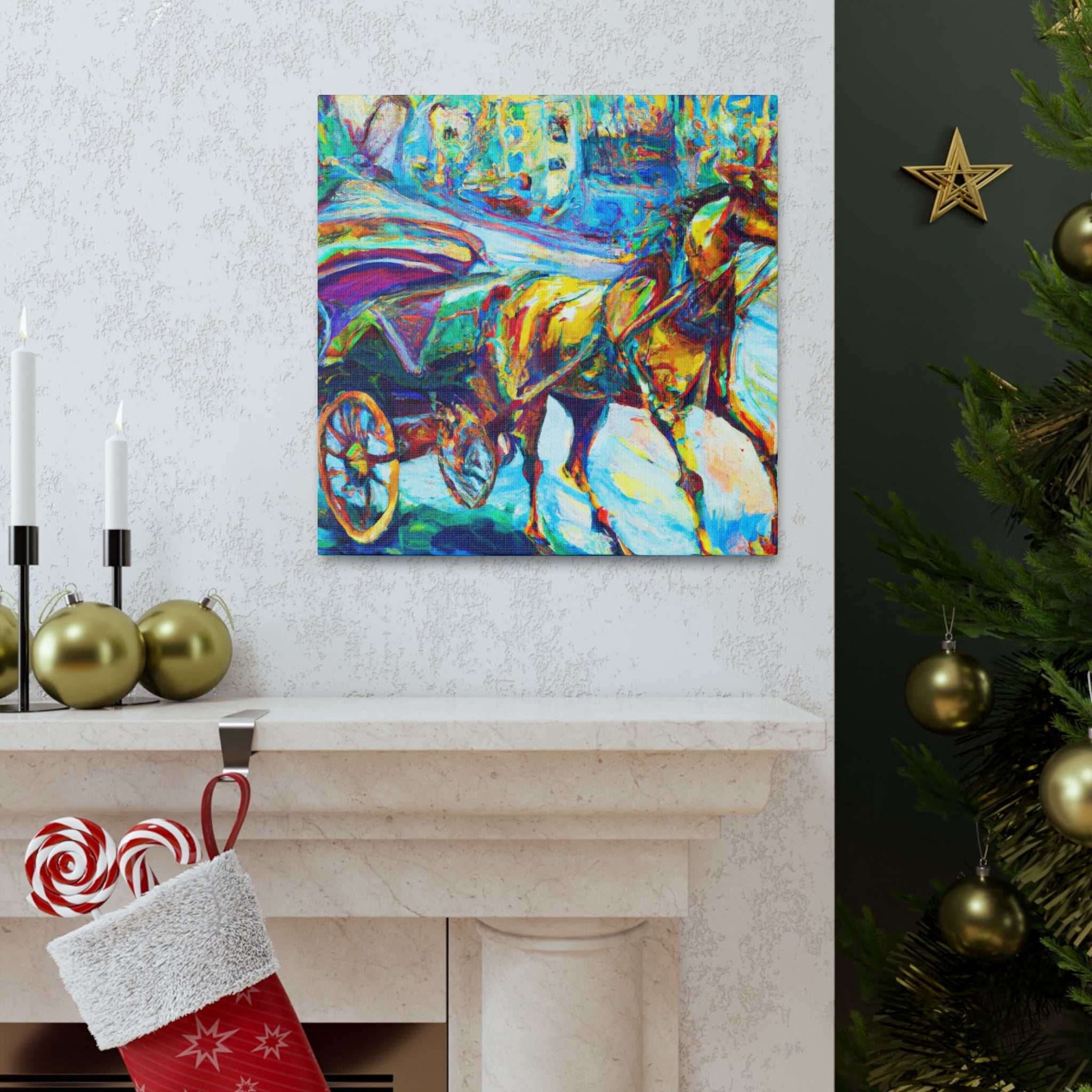 "Majestic Carriage Ride" - Canvas
