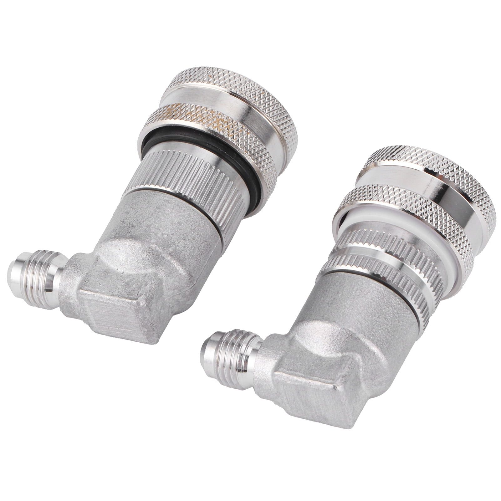 Elowen Lock Disconnect Coupler 2PCS MFL1/4in Ball Lock Disconnect Stainless Steel Keg Fittings Quick Coupling Brewing Accessory
