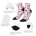 thumbnail image 3 of Uemuo Watermelon Printed Crew Socks, Moisture-Wicking Socks, Athletic Socks for Men Breathable Cushion Socks Casual Sport Socks for Running Traveling, 3 of 6