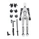 thumbnail image 5 of Figura De Acción Masculina Articulada Múltiple Impresa En 3D 2x Para Juego De Rol De Colección En Negro Y Transparente, 5 of 8