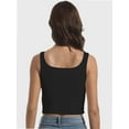 thumbnail image 2 of Tank Top for Women Square Neckline Sleeveless Trendy Sexy Tops Slim Fitted Summer Yoga Tops, 2 of 4
