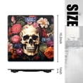thumbnail image 2 of Bathroom Scale, Highly Accurate Digital Body Scale,Precisely Measures Weight up to 400 lbs-Skull Surrounded By Flowers With Vibrant Colors And High Contrast, 2 of 4