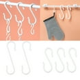 thumbnail image 2 of CIYISON Plastic S Hooks Practical No Drill Required Wall Hooks Organizing Hangers Tool, 2 of 8