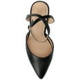 thumbnail image 5 of Journee Womens Tyyra Buckle High Block Heel Pointed Toe Pumps, Widths Available, 5 of 10