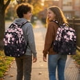 thumbnail image 2 of Jeiento 17 Inch Cherry Floral Axolotl School Backpack Large Capacity Lightweight Water-Resistant Bookbag for Girls Elementary School Students, Casual Daypack for Travel, 2 of 7