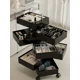 thumbnail image 4 of Organizador de carrito, gabinete de almacenamiento para dormitorio multiusos, cajones de mesita de noche de plástico, tocador, gabinete de sala de estar, 4 of 4