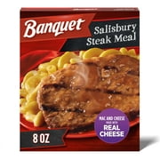 Banquet Salisbury Steak with Mac and Cheese, Frozen Meal, 8 oz (Frozen)