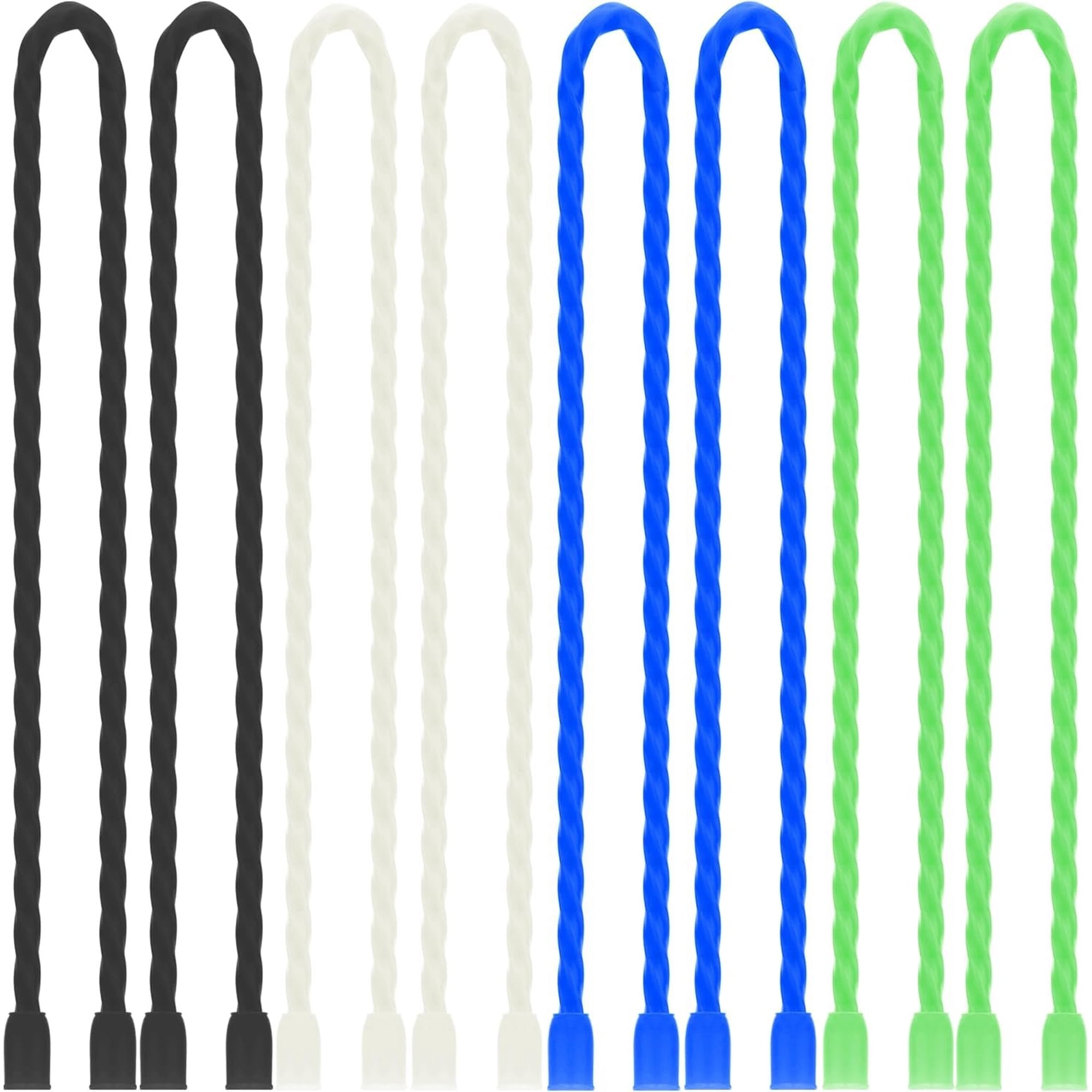 8 count 12In Ties Colorful Steel-Core Twist Tie Strap