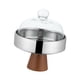 thumbnail image 1 of Soporte de madera para tartas, plato para con tapa, cúpula para tartas, pasteles, aperitivos, bandeja para servir, bandeja para servir, plato Plata, 1 of 8
