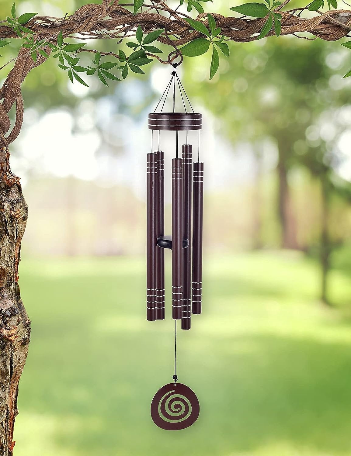 Sunset Vista 93567 Brown Wind Chime, 41 inches