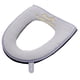 thumbnail image 2 of Fiudx Funda de Inodoro con Cremallera, Poliéster Suave, Diseño Impermeable, Fácil de Instalar, Cómoda, Duradera para Uso Diario, Gris, 43 X 37 Cm., 2 of 6