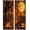 Orange, Amber, Walnut, Bronze, variant on Blue Black Halloween Window Curtains 84 Inch Length 2 Panels Set, Ghost Castle Trees Blue Black Grommet Top Light Filtering Curtains for Living Room/Kitchen/Bedroom, Room Darking Drapes 42x84 In