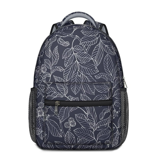 Floral and Leopard Design Waterproof Bookbag - Ergonomic Backpack for Commuters