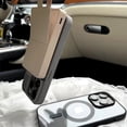 thumbnail image 3 of Matte Natural Titanium magnetic charging phone case for iPhone 16 15 14 13 12 11 Pro Max Plus Mini magsafe shockproof hard cover Titanium Gray For iPhone 16 Plus, 3 of 5