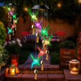 thumbnail image 4 of Hummingbird Wind Chimes Light, Solar LED with Hooks for Decorating Outdoors, 4 of 5