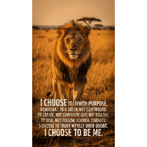 Unframed Canvas Wall Art For Bedroom Office Wall Decor, 18x12in Inspirational Quotes Lion Wall Decorations For Living Room Painting Pictures Artwork For Modern Posters Prints Home Decor