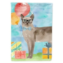 Carolines Treasures CK3176GF Tonkinese Happy Birthday Flag Garden Size Small multicolor