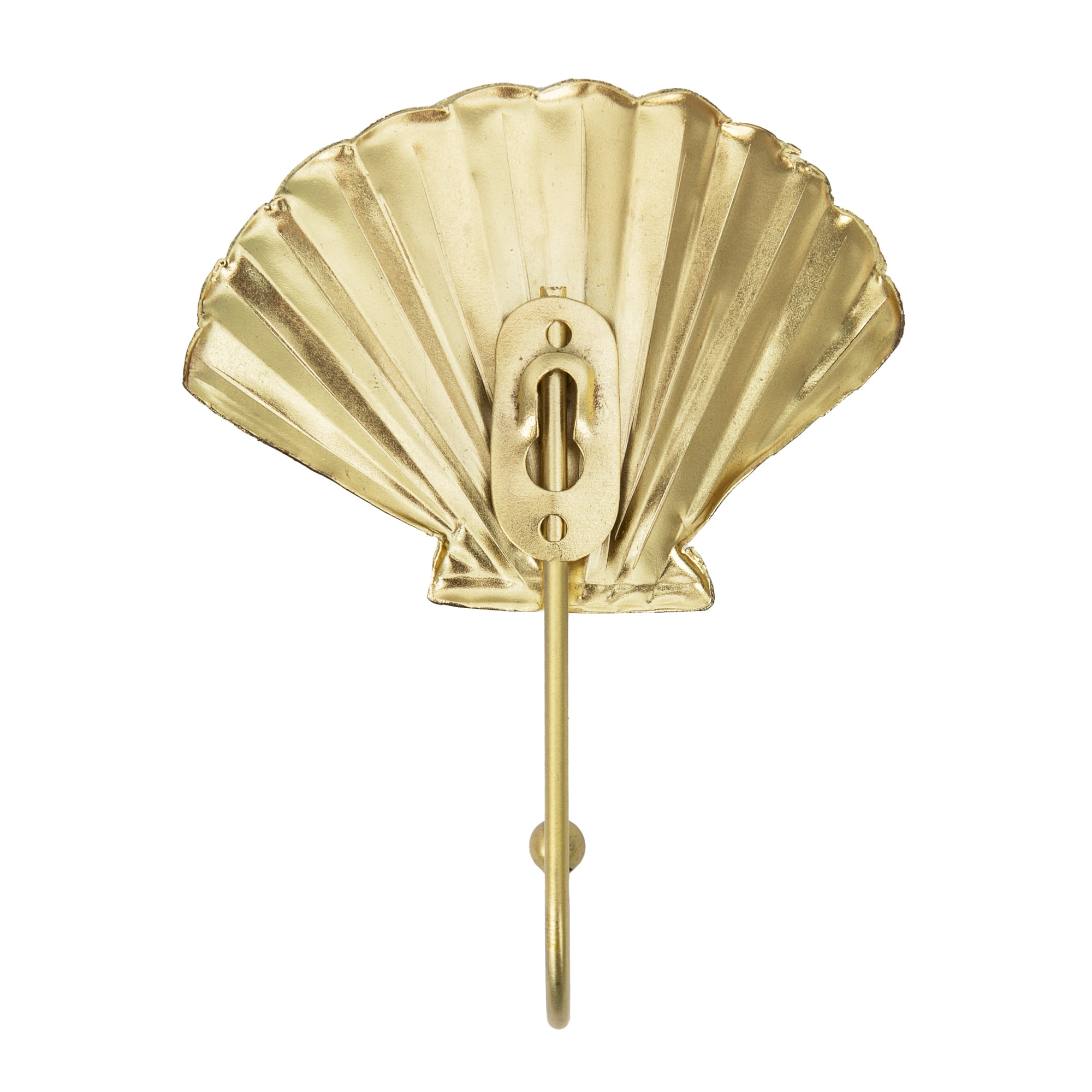 Mainstays Gold Seashell Decorative Wall Hook