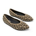 thumbnail image 6 of Women Comfort Ballet Flats Pointed Toe Lightweight Knit Shoes with Memory Foam Insole Non Slip Sole Dressy Casual Everyday Wear, 6 of 6