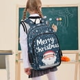 thumbnail image 7 of FORMRS Unisex School Backpack 17" Student Travel Bag with Laptop Compartment, Christmas Santa, 7 of 7
