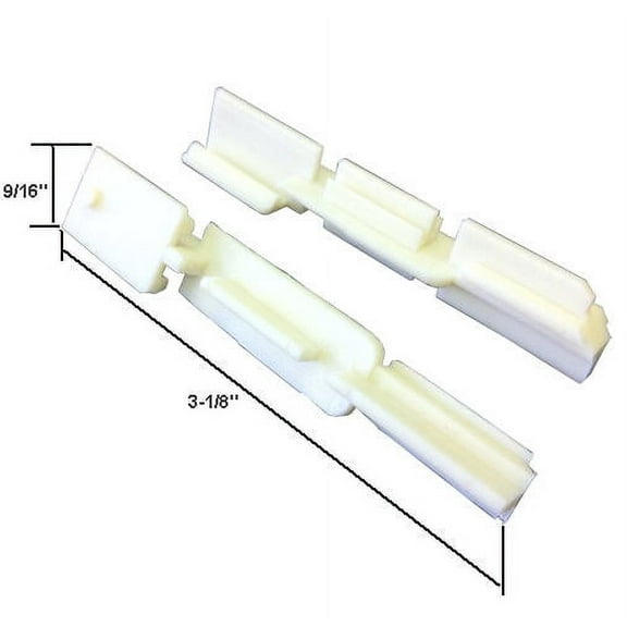 Sliding Shower Door Bottom Sill Guide - Pack of 2