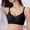 Black, variant on Womens Seamless Wireless Bra Lightly Lined Scoop Neck No Underwire Purple,Size S