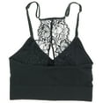 thumbnail image 6 of Marilyn Monroe Women's Lace Racerback Bralette 2 Pack - Army Green & Black - Small, 6 of 6