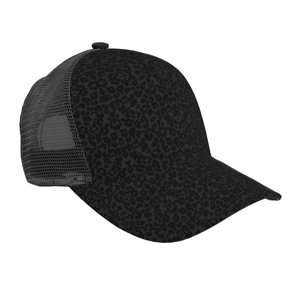 Cheetah Black Leopard Snapback Trucker Hats Baseball Caps Adjustable Mesh Back Ball Caps For Men Women