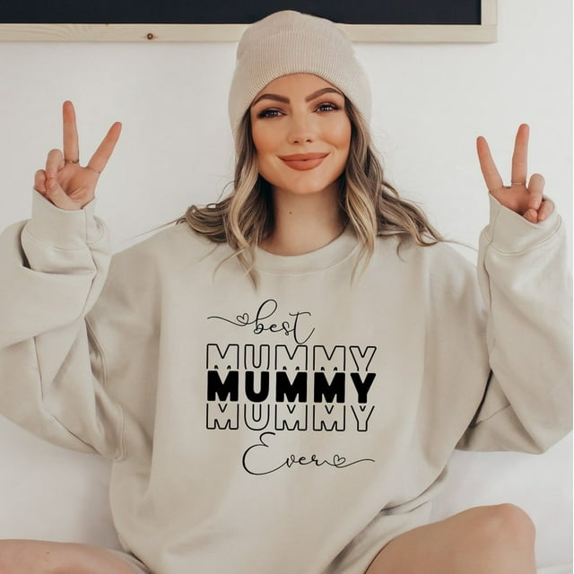 Best Mummy Ever Sweatshirt, Mum Sweatshirt, Mothers Day Gift, Personalised Mum Gift, Mum J - As Picture - L