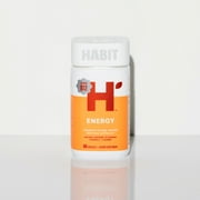 HABIT Energy Supplement, Supports Mental Alertness & Focus, Green Tea Extract, Vitamins B & C, 60 Capsules