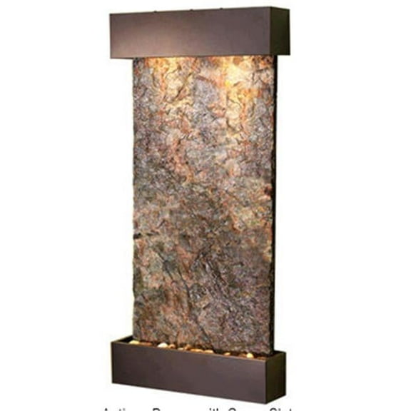 Adagio  Whispering Creek Wall Fountain - Green Natural Slate - Small