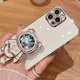 thumbnail image 4 of Compatible con funda de iPhone, diseño de astronautas, purpurina brillante, líquido, arena movediza, galvanizada, soporte, soporte, funda a prueba de golpes (negro, iPhone Xr), 4 of 8