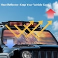 thumbnail image 4 of HUIACONG Purple Wolf Sun Shade Windshield for 2018-2024 Jeep Wrangler JL JLU & Gladiator JT, Sunshades Heat Shield, Aluminum Foil Triple Laminate Structure, Silver, 4 of 6