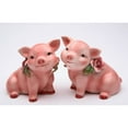 thumbnail image 4 of Hand Painted Ceramic Pig Salt and Pepper Shakers 3 inch Gift, 4 of 4