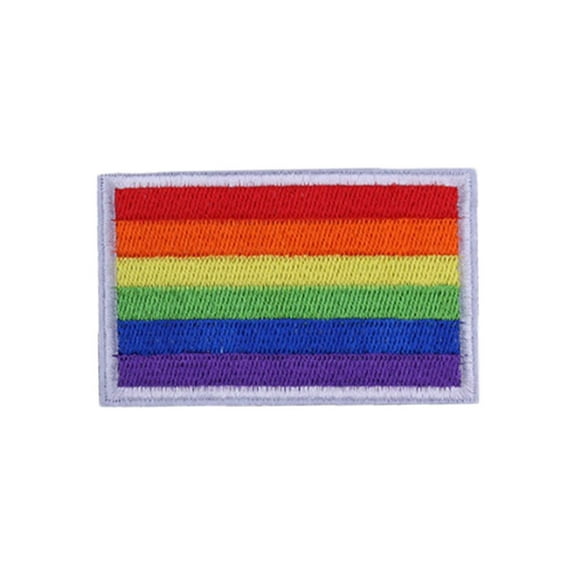 Ysmzzmsy 1 PCS Rainbow Iron On or Sew On Embroidered Homosexuality Patch