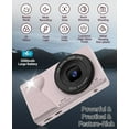 thumbnail image 5 of 4K Digital Camera for Photography- 64MP Autofocus Vlogging Camera with Dual Lens, 18X Digital Zoom- Small Point and Shoot Camera with Card and 2000mAh for YouTube, Travel, Beginners (), 5 of 6
