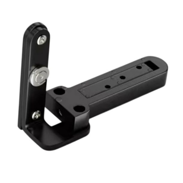 Bisagra para puerta, estantería, ajustable, giratoria, fácil instalación, resistente, silenciosa Negro