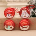 thumbnail image 3 of 4PCS Christmas Portable Money Coin Holder with Keychain Tree Ornament for Children Kids Random Pattern, 3 of 5