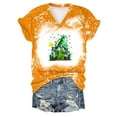 thumbnail image 1 of Offres jusqu'à 70 % de Rabais! Hauts d'Été pour Femmes 2024 Grande Taille Mode Fête de la Saint-Patrick T-shirt Imprimé à Manches Courtes Col Rond Haut à Manches Courtes Haut à Manches Courtes Col en V Chemise Cadeau pour Femmes en Solde, 1 of 2