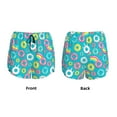 thumbnail image 5 of Lsque Donut Printed Women's Running Shorts with Liner Pockets,Elastic Quick Dry Workout Athletic Gym Yoga Shorts,Womens High Waist Shorts-Small, 5 of 9