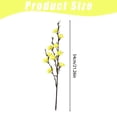 thumbnail image 2 of 1 Pcs Artificial Plum Blossom, Mini Wintersweet Faux Flower for Chinese Style Home Décor Arrangement 21.26", 2 of 9