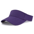 thumbnail image 2 of Fabrcox Unisex Sports Sun Visor Hats Adjustable Empty Top Baseball Cap Spring Summer Running Tennis Hats for Men Women Purple 21.26-23.62", 2 of 7